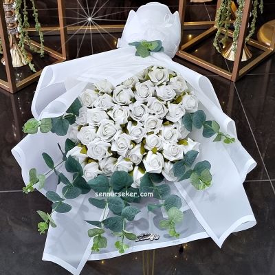 41 li Beyaz Gül İsteme, Söz, Nişan Çiçeği 3695 - 1