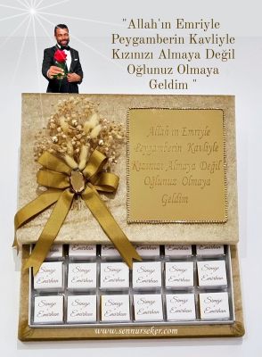 Allahın Emri Peygamberin Kavliyle Kızınızı Almaya Değil Oğlunuz Olmaya Geldim Çikolatası 3376