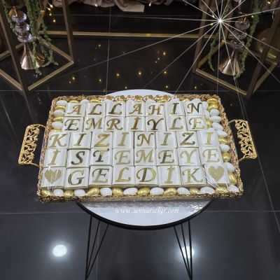 Allah’ın Emriyle Yazılı Kız İsteme Çikolatası Sunumu 4120