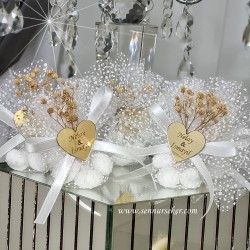  - Altın Pleksi Kalp Söz, Nişan, Nikah Hediyeliği 3366