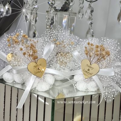 Altın Pleksi Kalp Söz, Nişan, Nikah Hediyeliği 3366 - 1