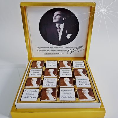 Atatürk Baskılı Öğretmenler Günü Çikolatası 2662 - 1