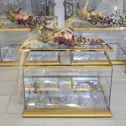 ŞENNUR - Cam Bohça Kutusu – Söz, Nişan ve Düğün İçin Şık Sunum Kutusu Büyük Boy 4114