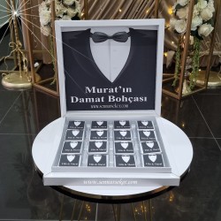 Damat Bohça Çikolatası Özel Süslemeli 3818 - 2
