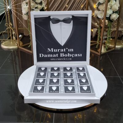 Damat Bohça Çikolatası Özel Süslemeli 3818 - 2
