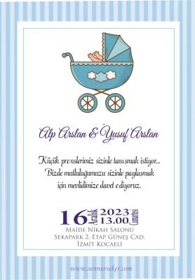 Dijital Bebek Davetiyesi 3519 - 1