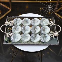 ŞENNUR - Gümüş Taşlı Epoksi İsimli Magnet – Söz, Nişan, Nikah ve Düğün Hediyeliği 4110