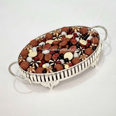 Gümüş Tepside İsteme, Söz, Nişan Çikolatası 3480 - 2