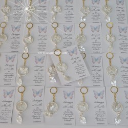 ŞENNUR - Halkalı Kelebek Anahtarlık Söz, Nişan, Nikah, Kına, Düğün ve Sünnet Hediyeliği 4099