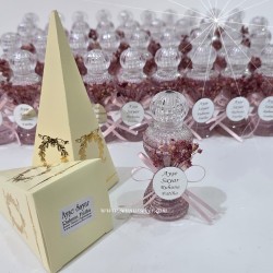  - İnce Belli Şişede, Cipsolu Süslü Söz, Nişan, Nikah, Bebek, Sünnet, Vefat Hediyeliği Kolonyası 3987