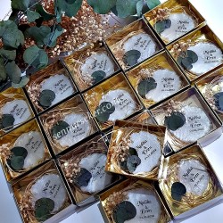  - İsim Baskılı Epoksi Magnet, Kuru Çiçekli ve Asetat Kutulu 3079