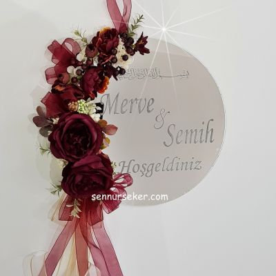 İsimli Ayna Nişan, Sünnet, Bebek Kapı Süsü 2577 - 1
