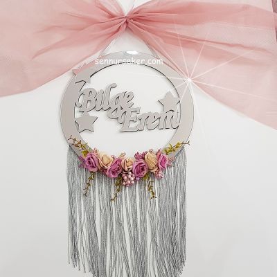 İsme Özel Ayna Bebek Kapı Süsü 2569 - 1