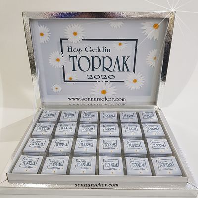 İsme Özel Papatya Bebek Çikolatası 2764 - 1