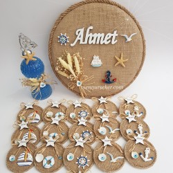  - Jüt Kaplamalı Deniz konseptli Magnet 3056