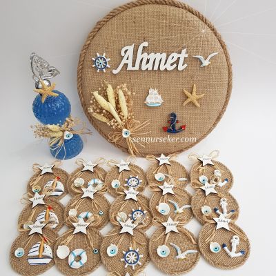 Jüt Kaplamalı Deniz konseptli Magnet 3056 - 1