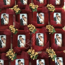  - Kadife Çerçeve Nikah, Bebek Şekeri 33544
