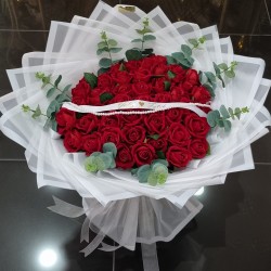  - Kırmızı Kadife 41 Güllü İsteme, Söz, Nişan Buketi 3794