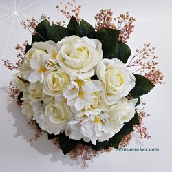 ŞENNUR - Krem Cipsolu Gelin Çiçeği 2725