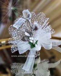 Kristal Gümüş Dal Gül 3318 - 2