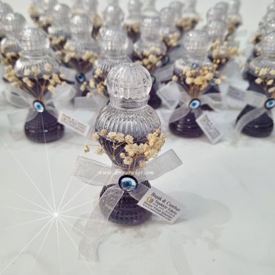 Nazar Boncuklu Pırlanta Şişede Kolonya, Söz, Nişan, Nikah, Sünnet, Bebek Hediyeliği 3703 - 1