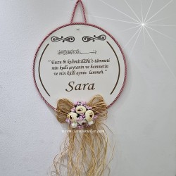  - Nazar Dualı Ahşap Sünnet, Bebek, Kapı Süsü 3645