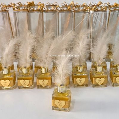Özel Asetat Kutuda, Pleksi İsimli, Söz, Nişan, Nikah, Bebek, Sünnet için Oda Kokusu Şişesi Hediyelik 4022