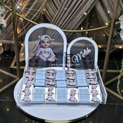 Özel Pleksi Sunumlukta İsimli Bebek Çikolatası 4103