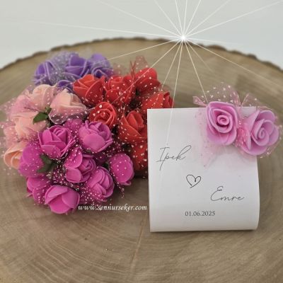 Sade Çiçekli Nikah Şekeri 4017